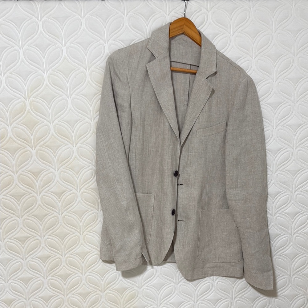 Officine Generale grey size 36 blazer linen